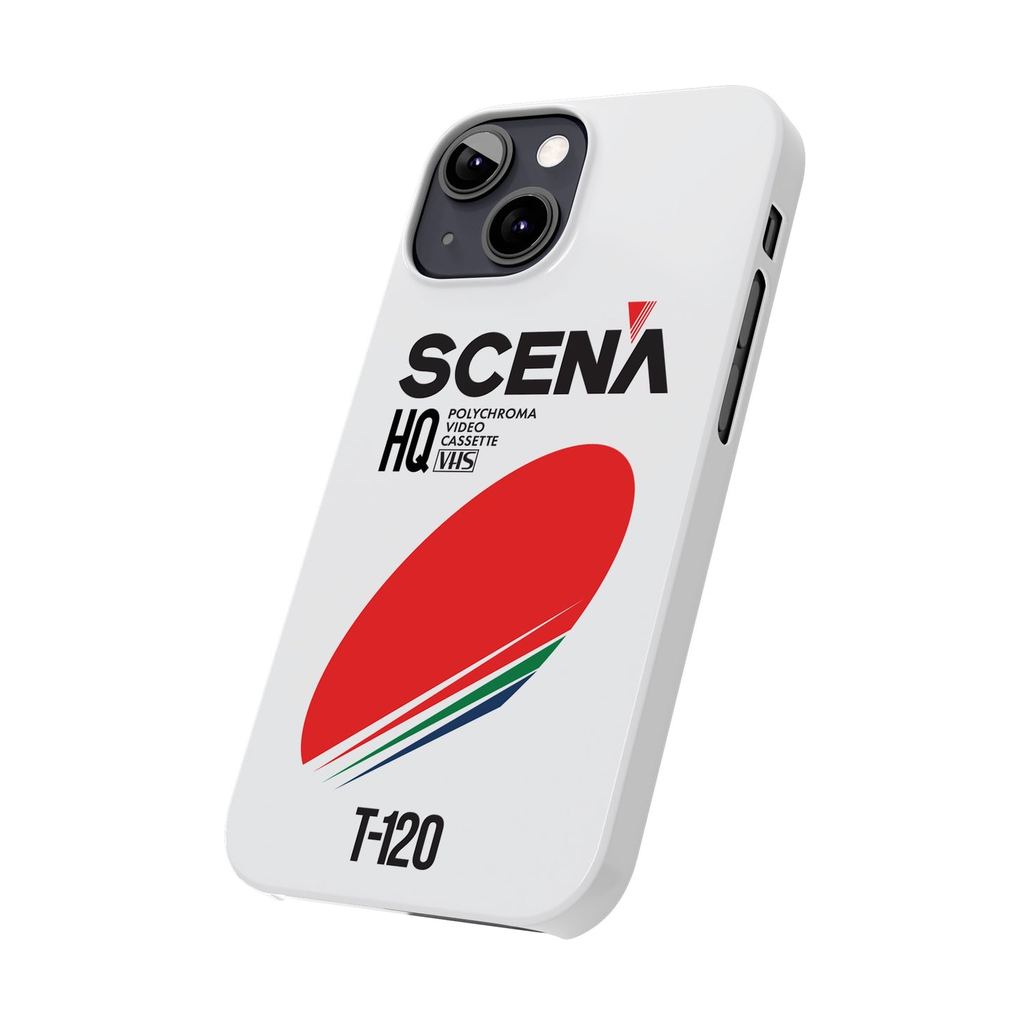 VHS Visions - retro Scena HQ T-120 VHS tape inspired slim iPhone cases