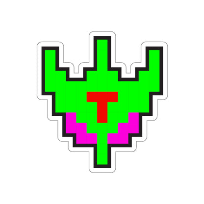 8-bit Legends: Galaga Bosconian Spy Ship die-cut stickers