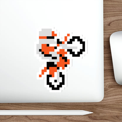 8-bit Legends: Excitebike die-cut stickers