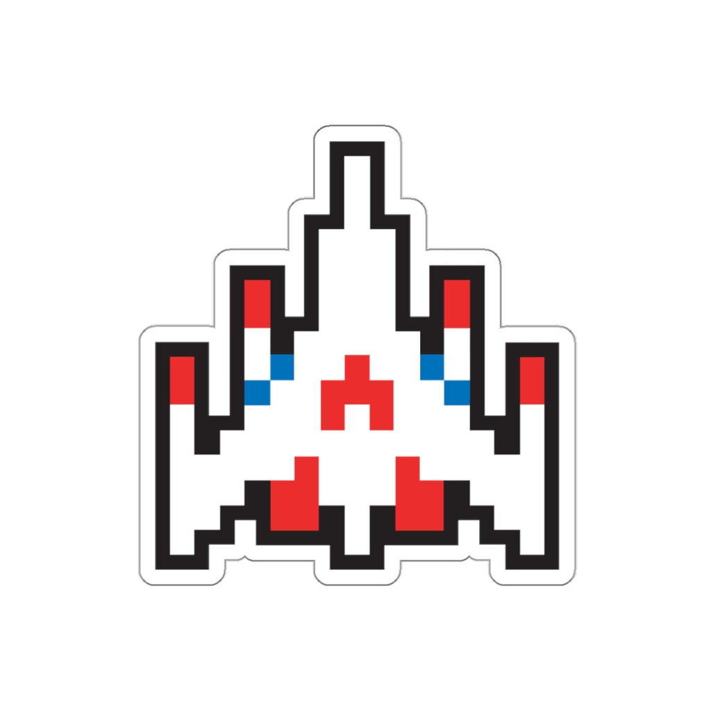8-bit Legends: Galaga fighter die-cut stickers