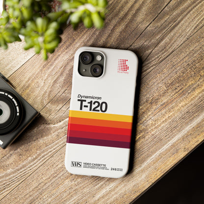 VHS Visions - retro Sony Dynamicron T120 VHS tape inspired slim iPhone cases