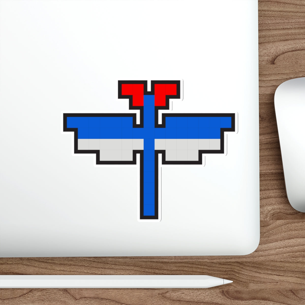 8-bit Legends: Galaga Dragonfly die-cut stickers