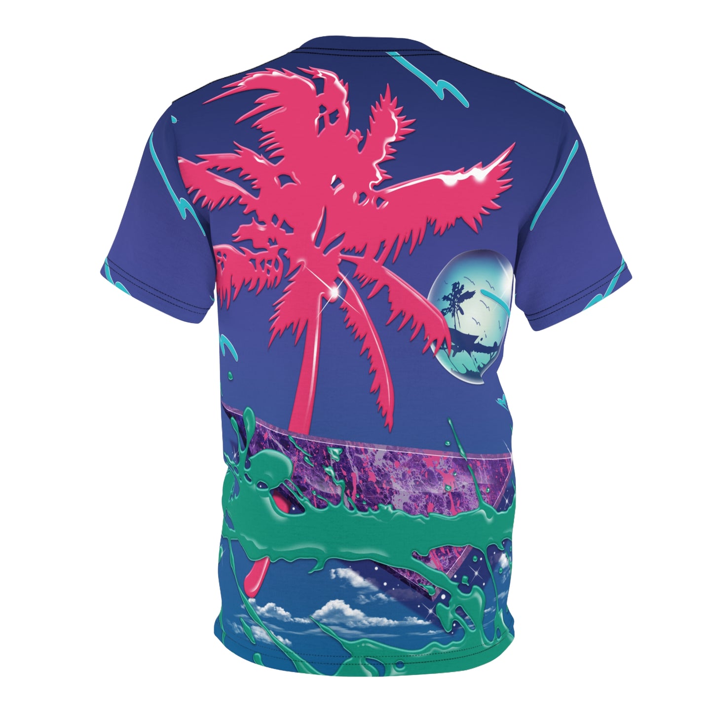 Pink Palm - Trapper Keeper inspired unisex cut & sew all over print tee