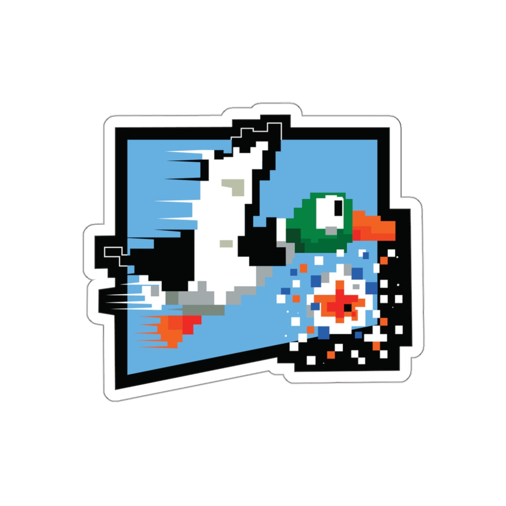 8-bit Legends: Duck Hunt die-cut stickers