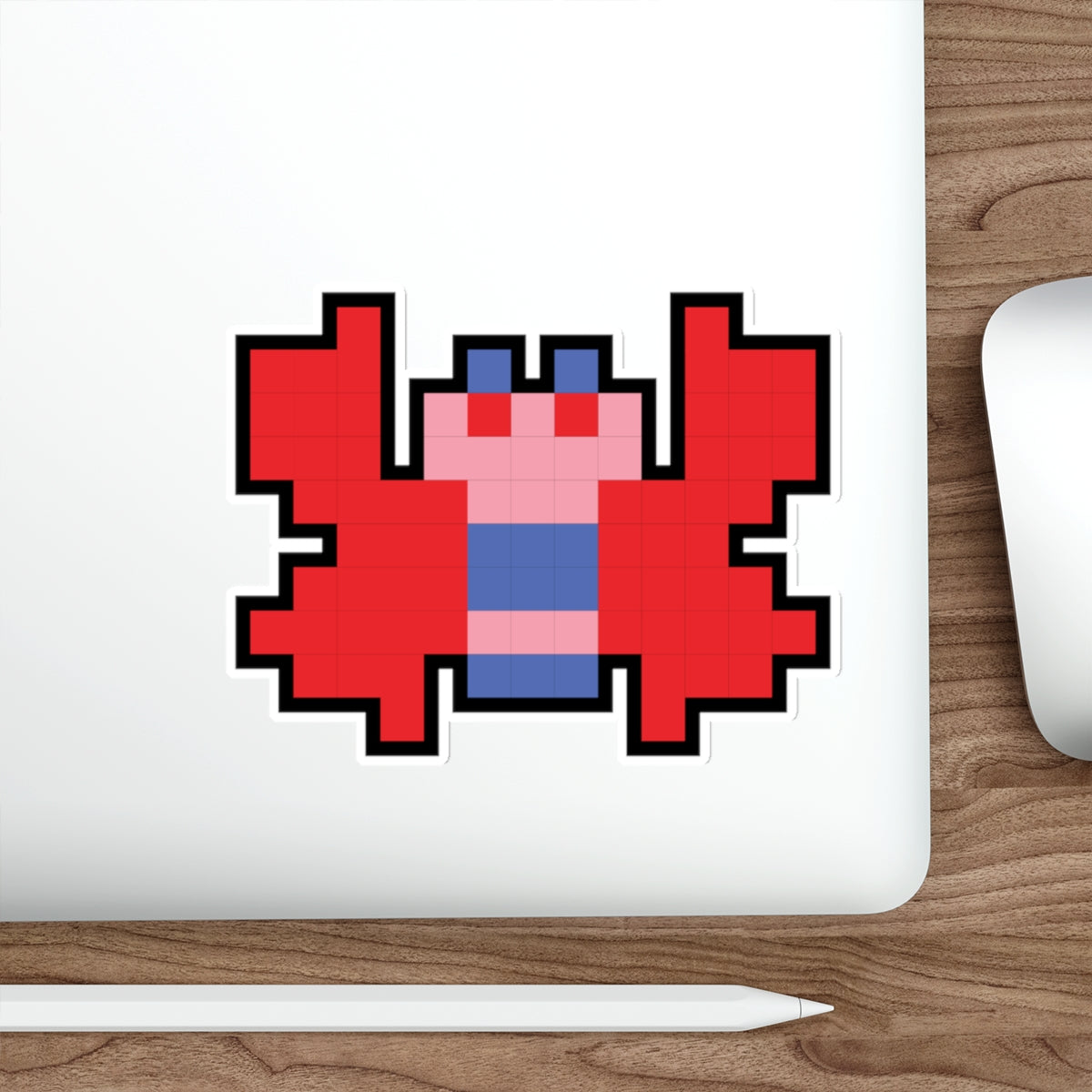 8-bit Legends: Galaga Butterfly die-cut stickers