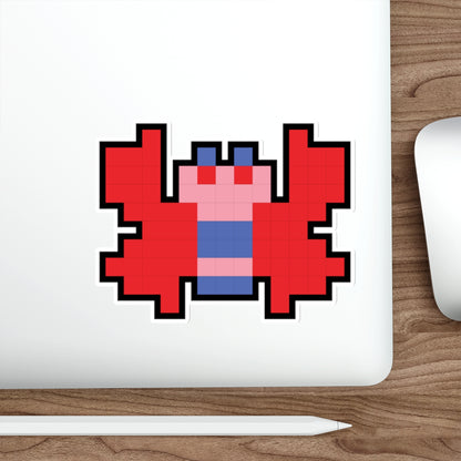 8-bit Legends: Galaga Butterfly die-cut stickers