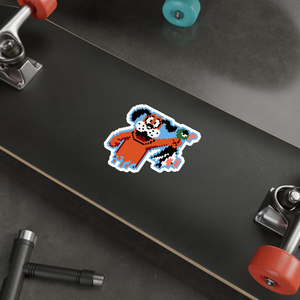 8-bit Legends: Duck Hunt "Got One" die-cut stickers