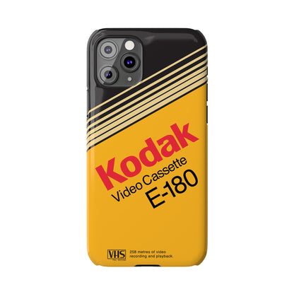 VHS Visions - retro Kodak E180 VHS tape inspired slim iPhone cases