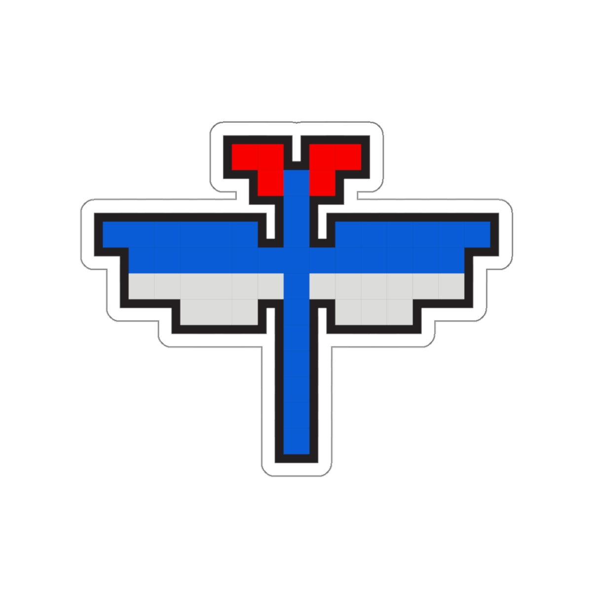 8-bit Legends: Galaga Dragonfly die-cut stickers