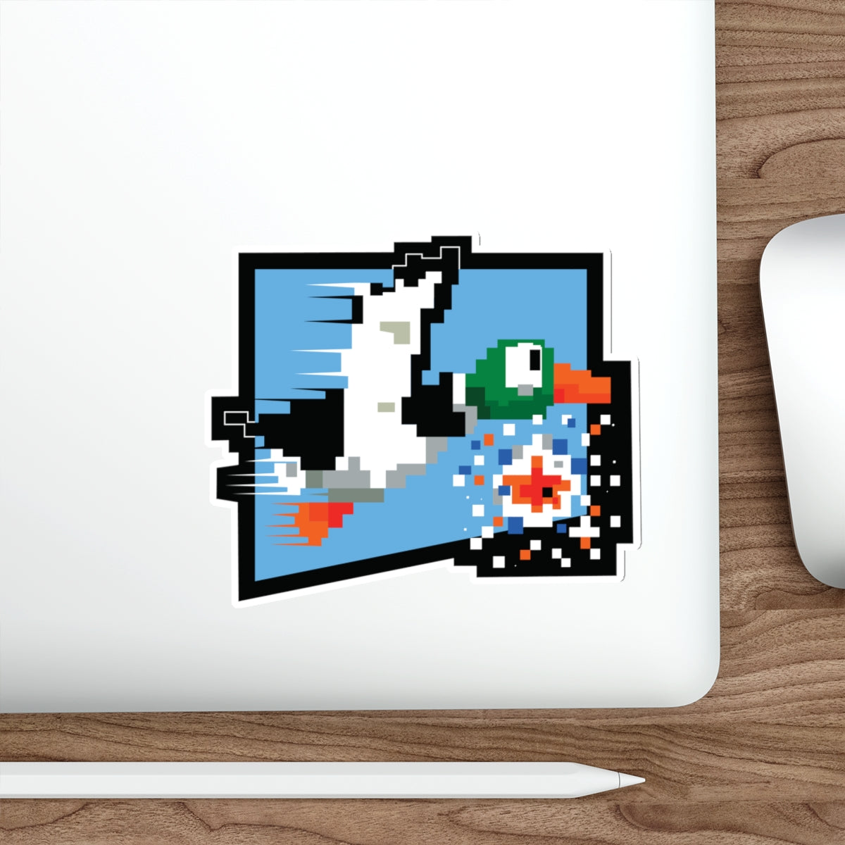 8-bit Legends: Duck Hunt die-cut stickers
