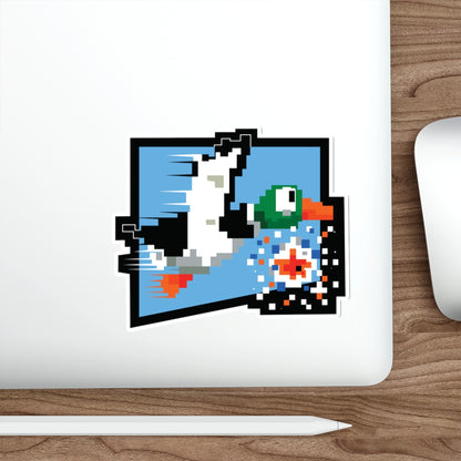 8-bit Legends: Duck Hunt die-cut stickers
