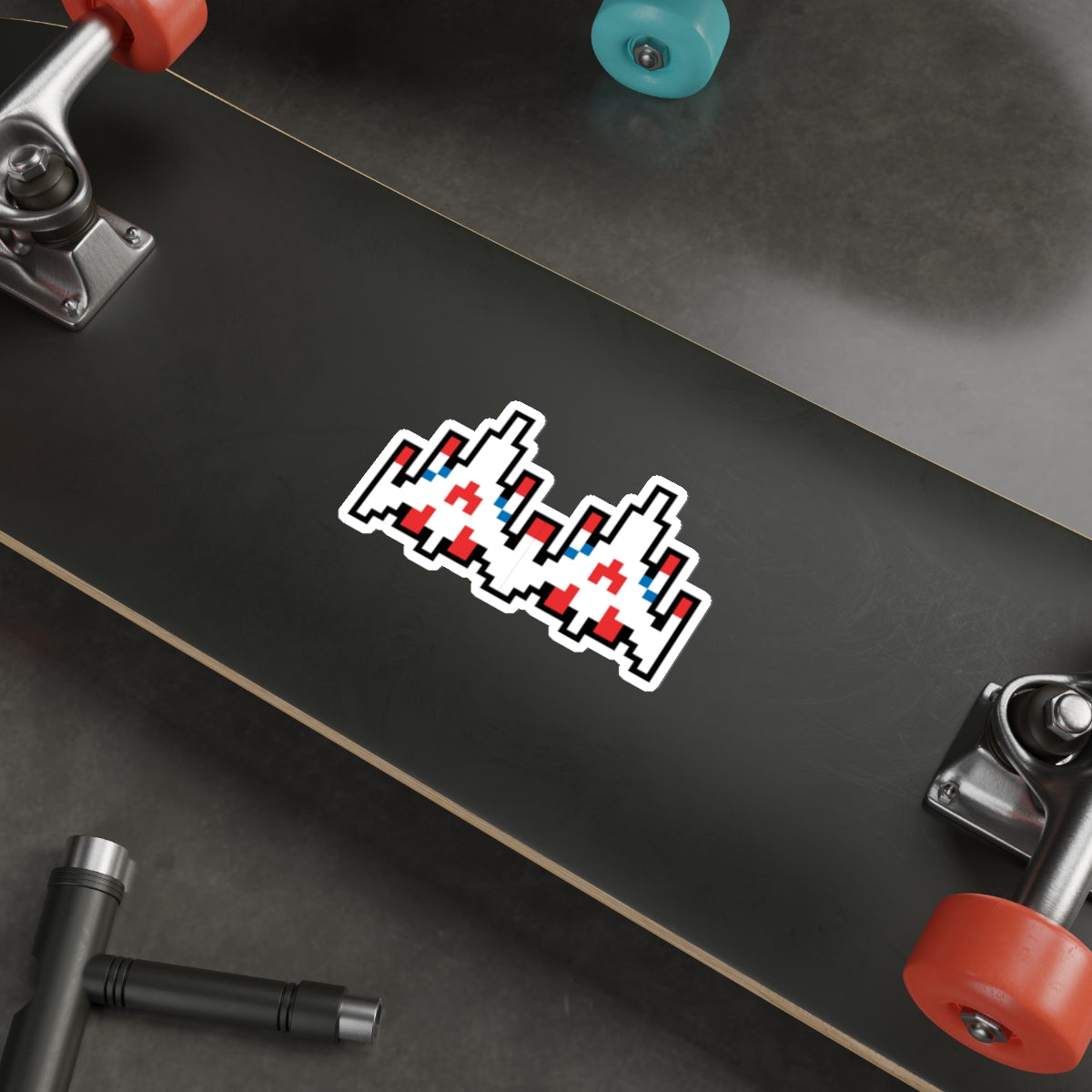 8-bit Legends: Galaga Dual Fighter die-cut stickers