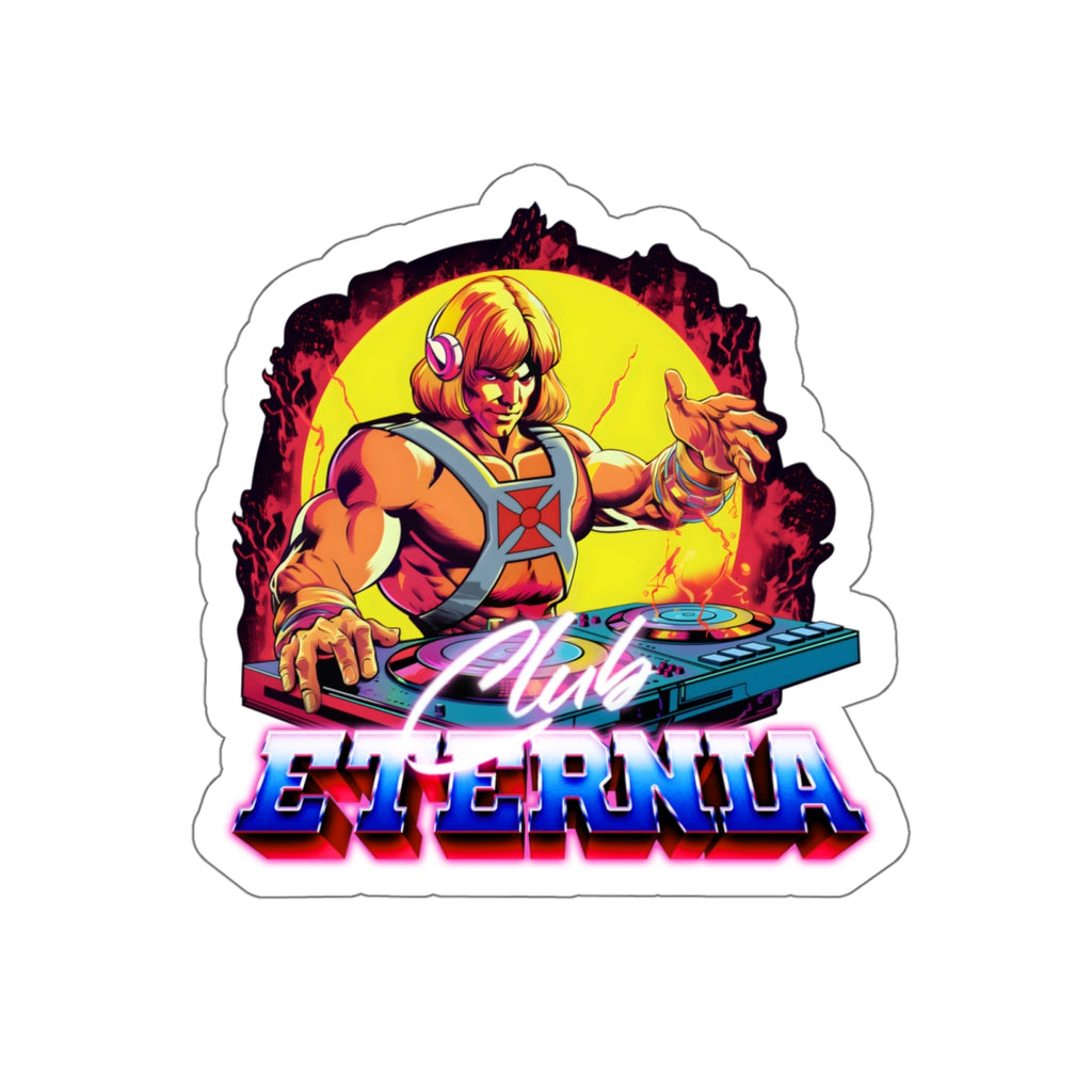 He-Man Masters of the Universe inspired "Club Eternia" die-cut vinyl stickers - Rerun Designs