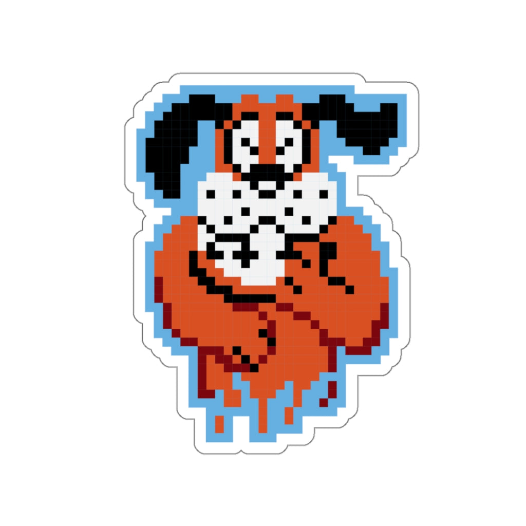 8-bit Legends: Duck Hunt Laughing Dog die-cut stickers