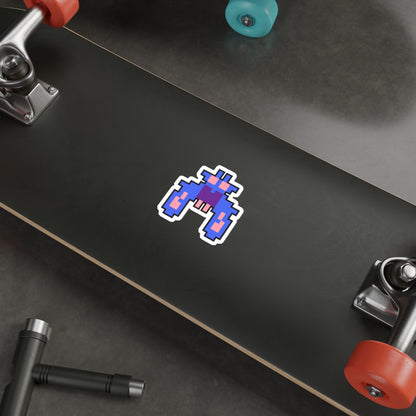 8-bit Legends: Galaga Purple Boss die-cut stickers
