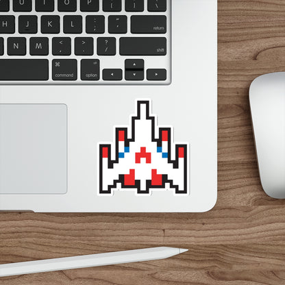 8-bit Legends: Galaga fighter die-cut stickers