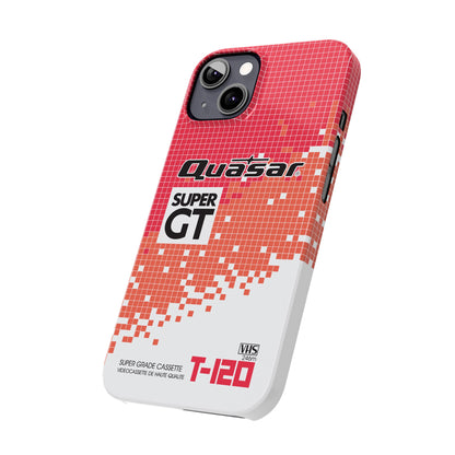 VHS Visions - retro Quasar Super GT T-120 VHS tape inspired slim iPhone cases