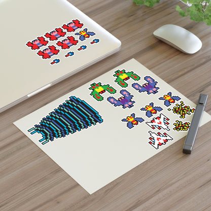 8-bit Legends: Galaga Sticker Set
