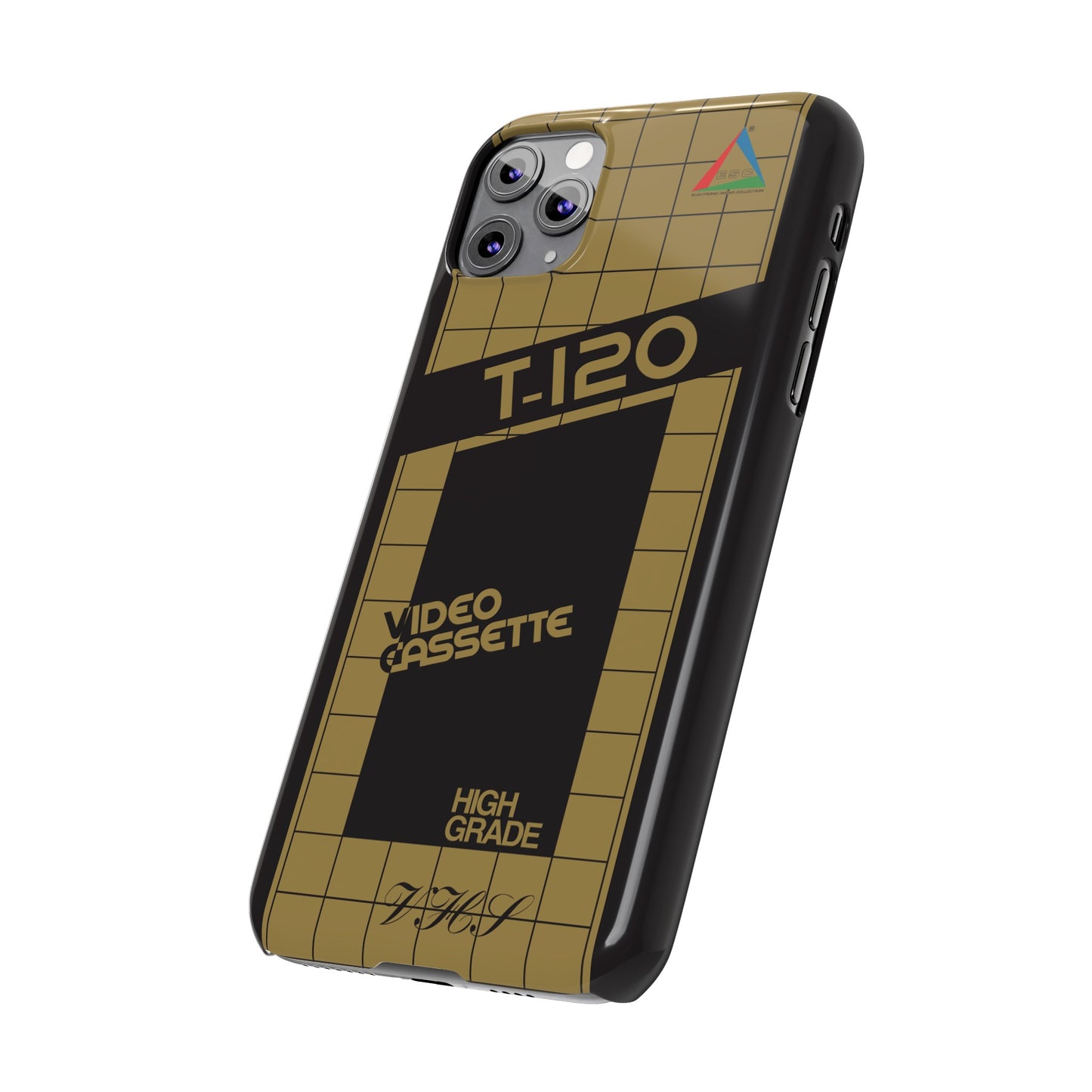 VHS Visions - retro ESC T-120 VHS tape inspired slim iPhone cases
