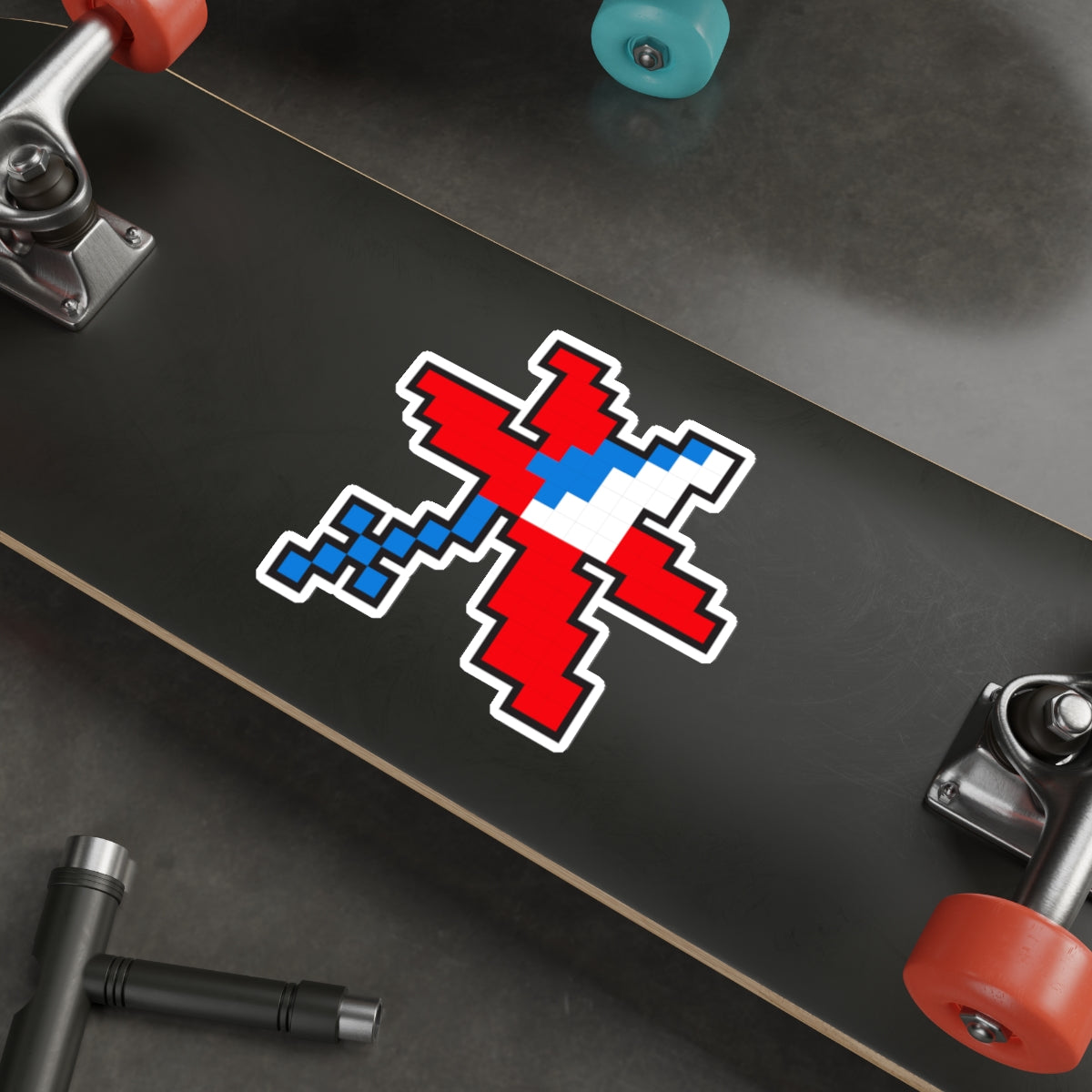 8-bit Legends: Galaga Satellite die-cut stickers