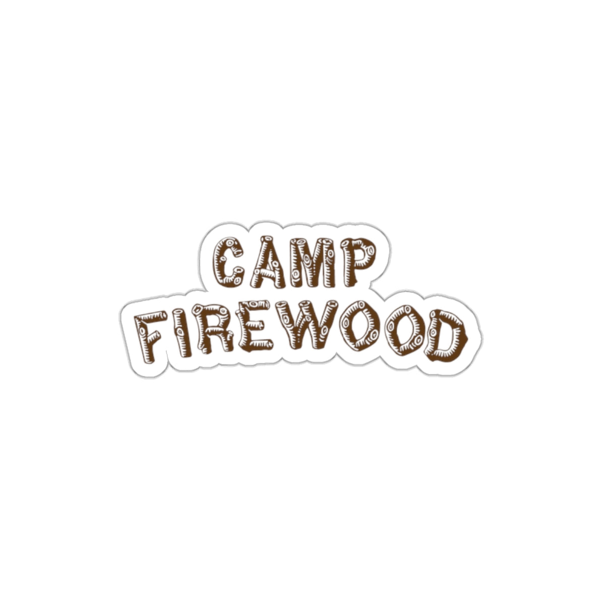 Wet Hot American Summer movie inspired Camp Firewood summer camp vinyl die cut stickers