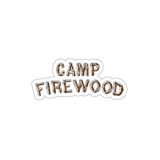 Wet Hot American Summer movie inspired Camp Firewood summer camp vinyl die cut stickers