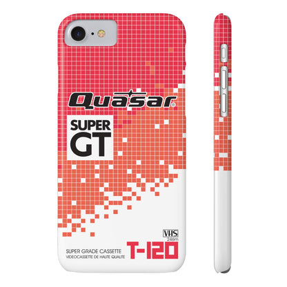 VHS Visions - retro Quasar Super GT T-120 VHS tape inspired slim iPhone cases