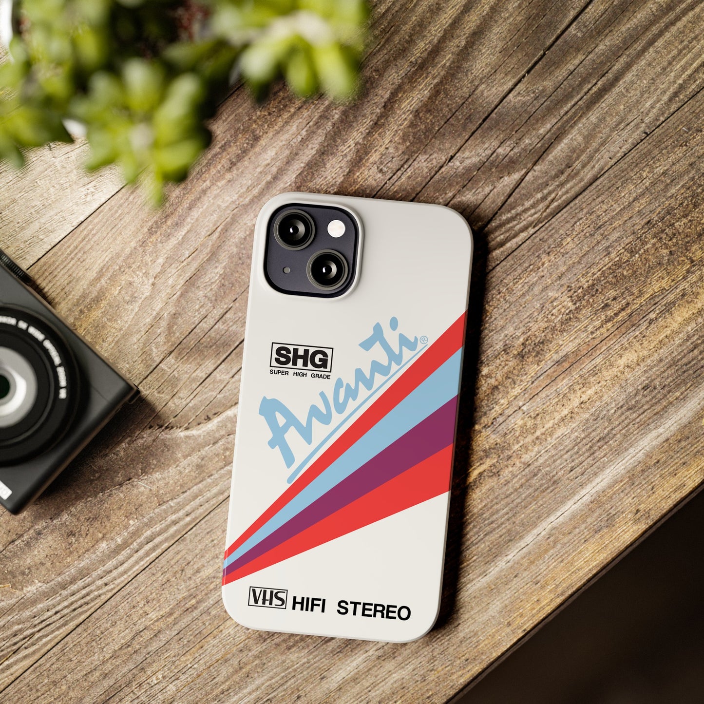 VHS Visions - retro Avanti SHG VHS tape inspired slim iPhone cases