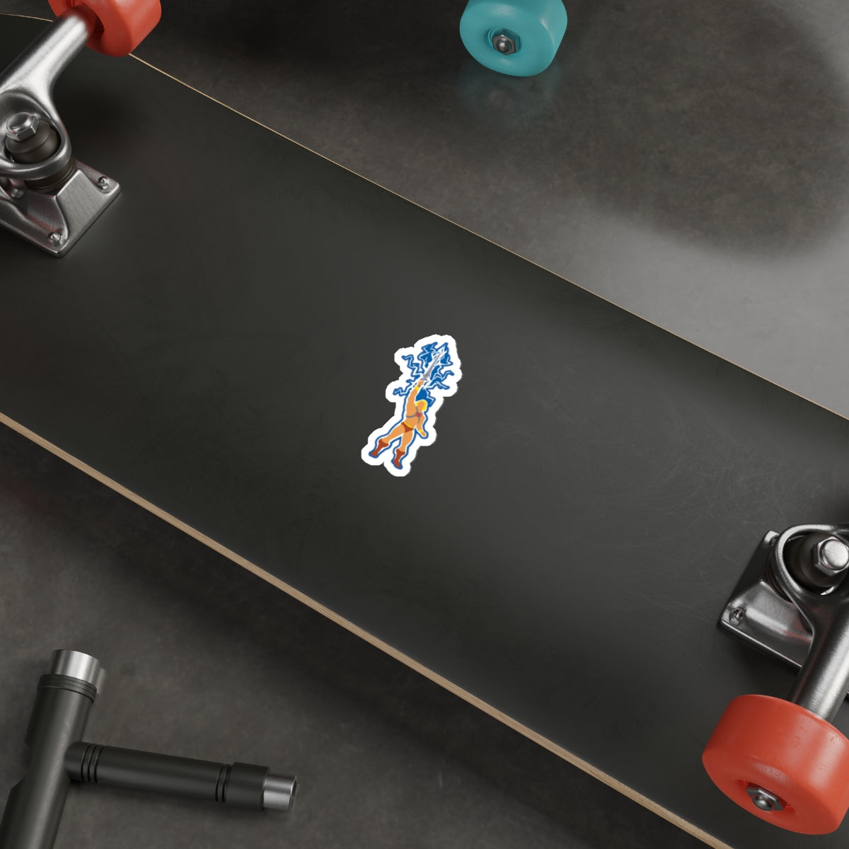 He-Man silhouette vinyl die-cut sticker