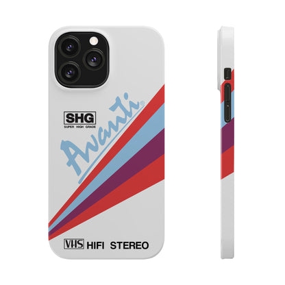 VHS Visions - retro Avanti SHG VHS tape inspired slim iPhone cases