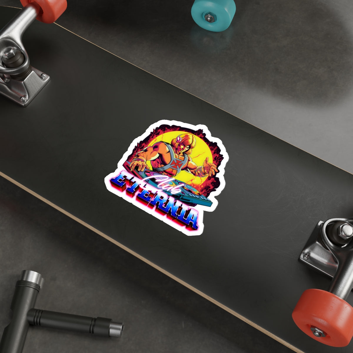 He-Man Masters of the Universe inspired "Club Eternia" die-cut vinyl stickers - Rerun Designs