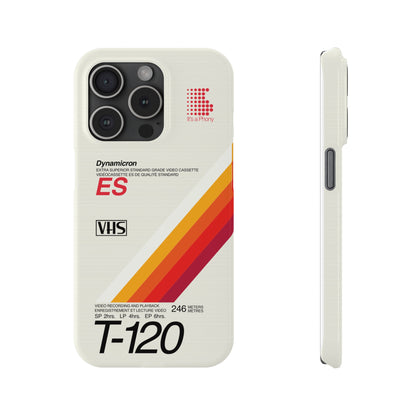 VHS Visions - retro Sony ES T-120 VHS tape inspired slim iPhone cases