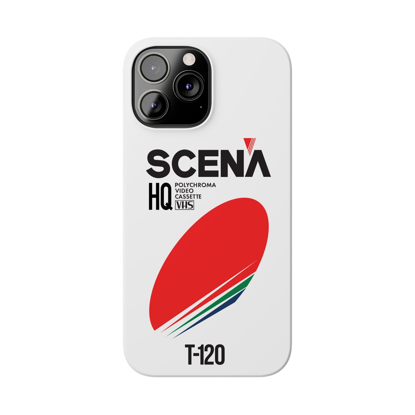 VHS Visions - retro Scena HQ T-120 VHS tape inspired slim iPhone cases