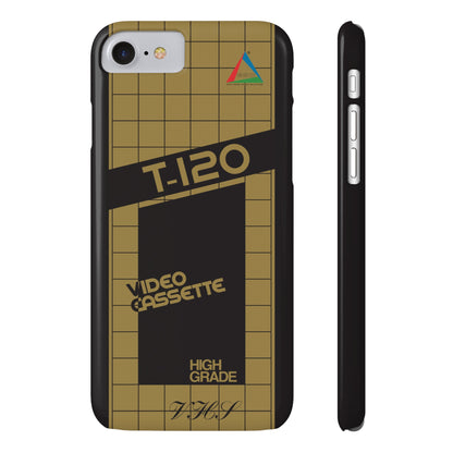 VHS Visions - retro ESC T-120 VHS tape inspired slim iPhone cases