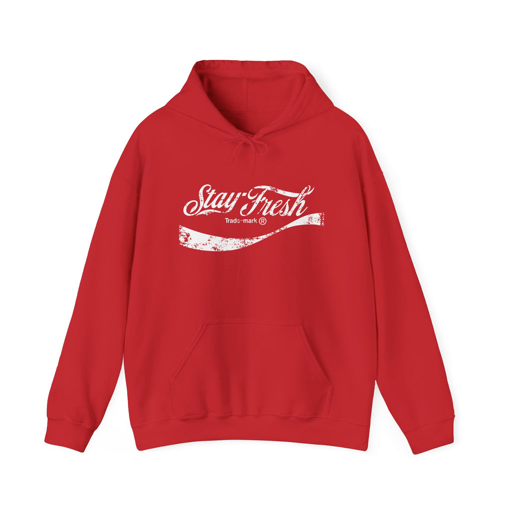 Stay Fresh cola inspired distressed hoodie