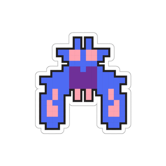 8-bit Legends: Galaga Purple Boss die-cut stickers