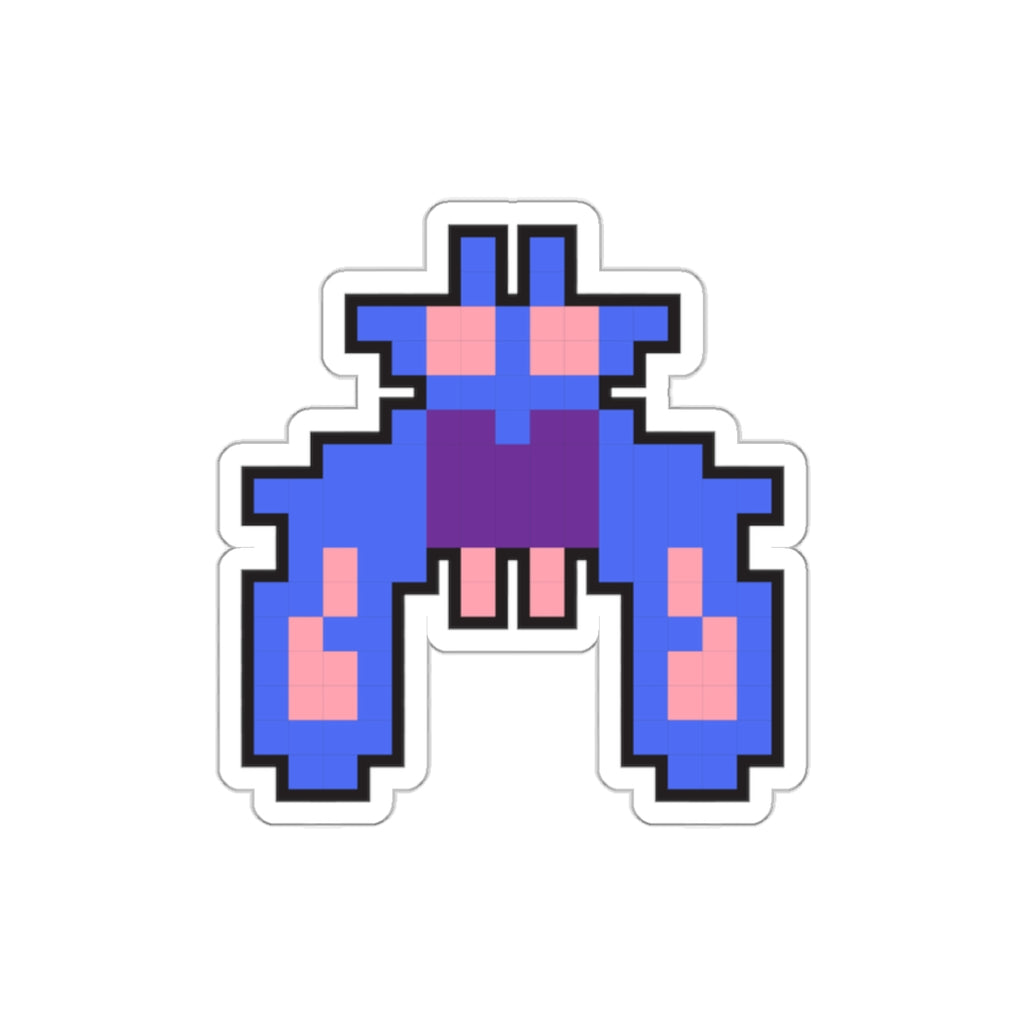 8-bit Legends: Galaga Purple Boss die-cut stickers