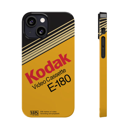 VHS Visions - retro Kodak E180 VHS tape inspired slim iPhone cases