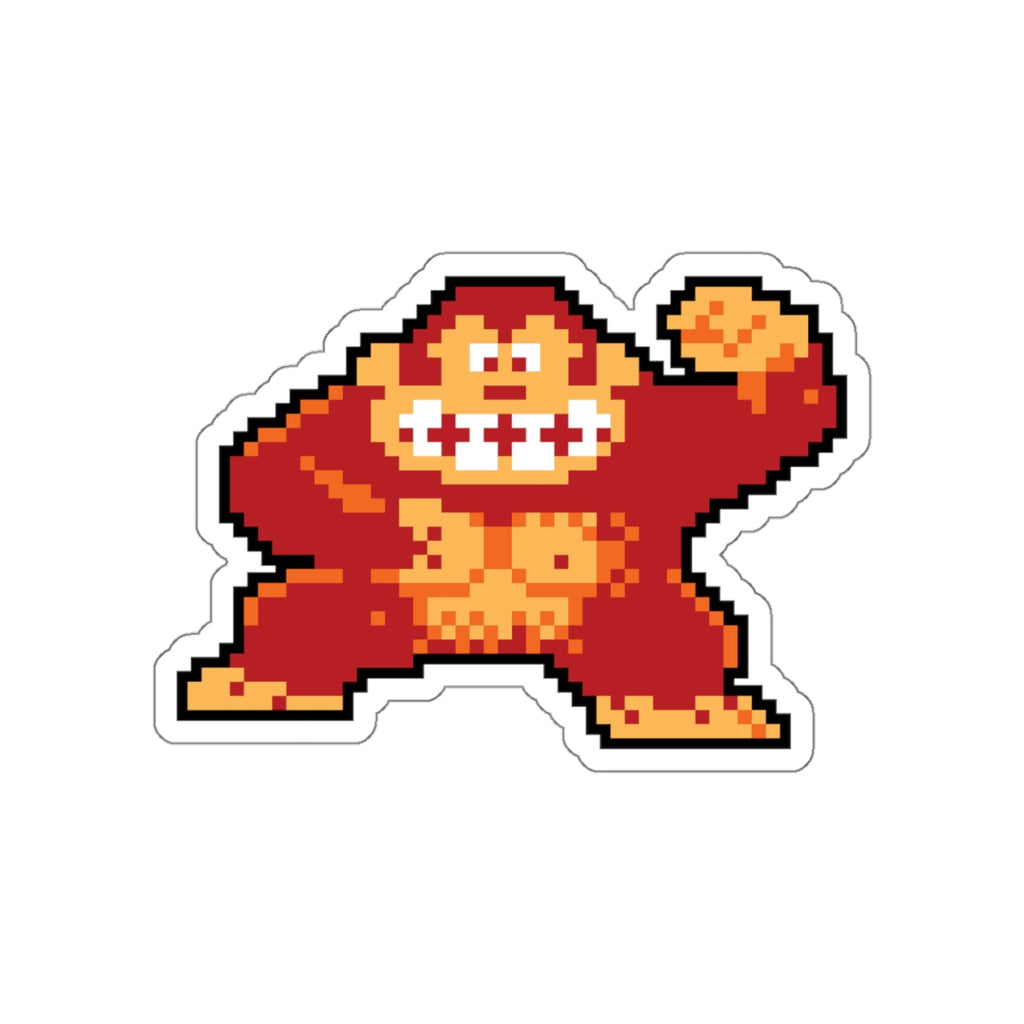 8-bit Legends: DonkeyKong die-cut stickers - Rerun Designs