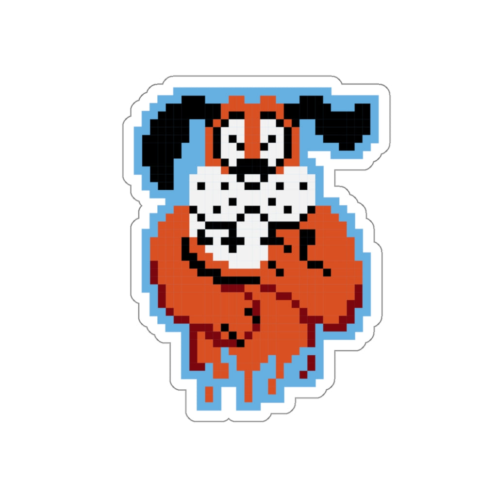 8-bit Legends: Duck Hunt Laughing Dog die-cut stickers