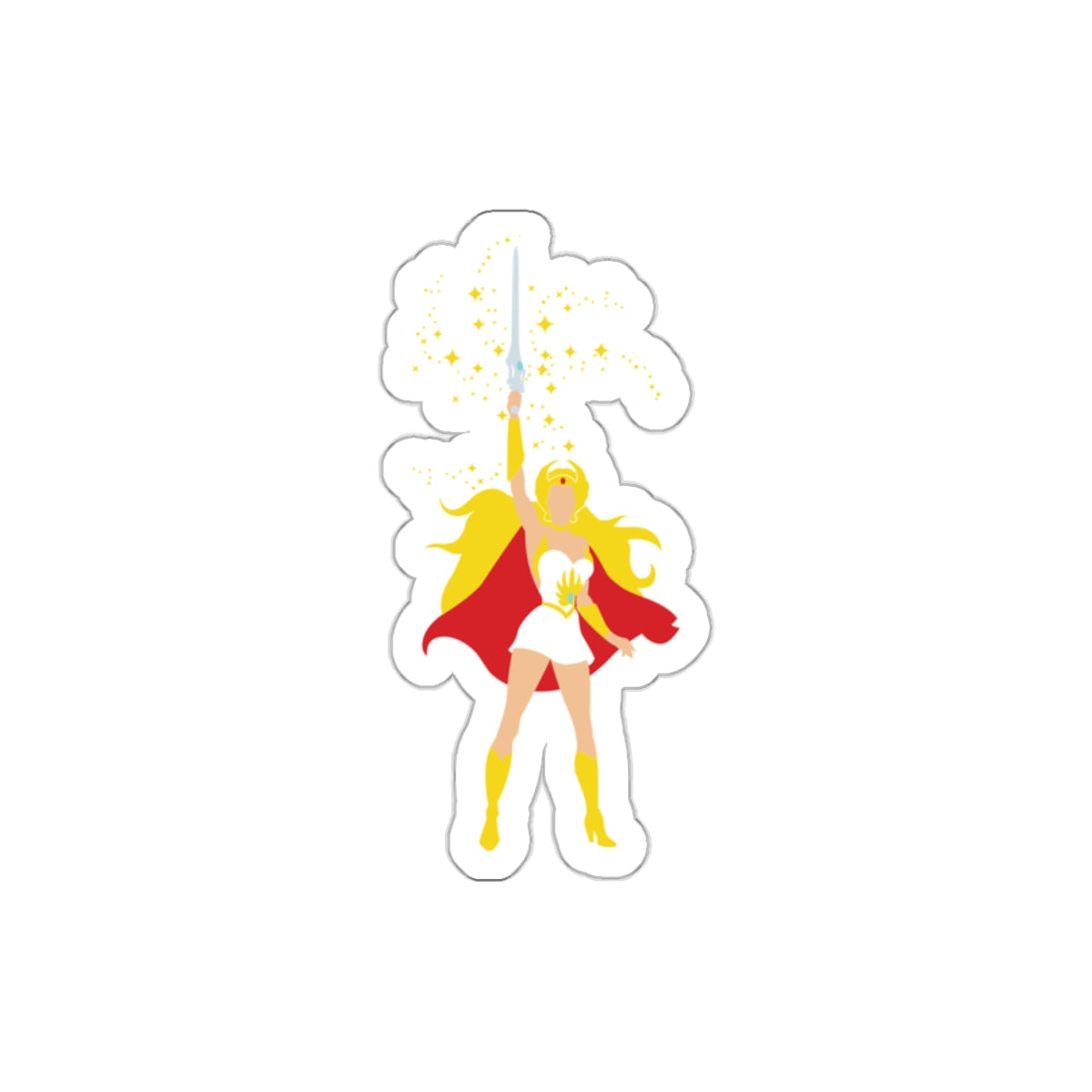 She-Ra silhouette vinyl die-cut sticker