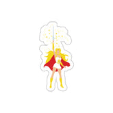 She-Ra silhouette vinyl die-cut sticker