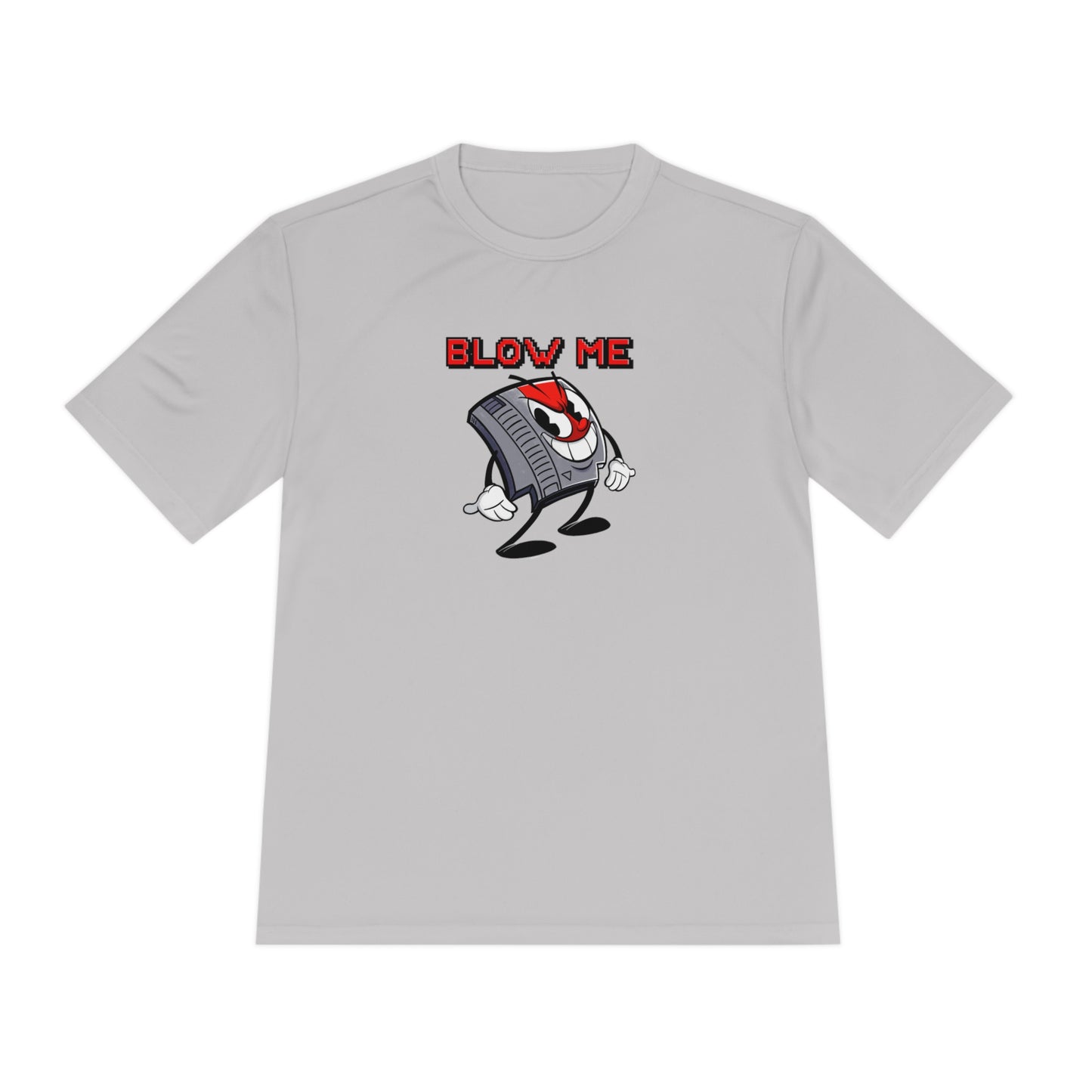 "Blow Me" classic NES video game cartridge inspired retro mascot t-shirt