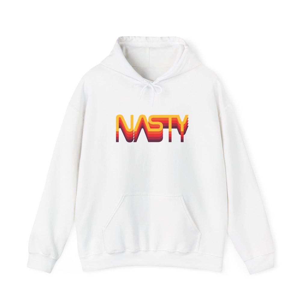 NASTY vintage sunset vibes NASA logo inspired unisex hooded sweatshirt