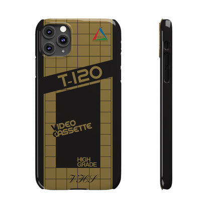 VHS Visions - retro ESC T-120 VHS tape inspired slim iPhone cases