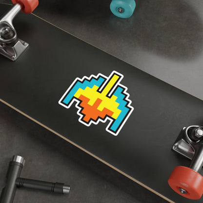 8-bit Legends: Galaga Galaxian Flagship die-cut stickers