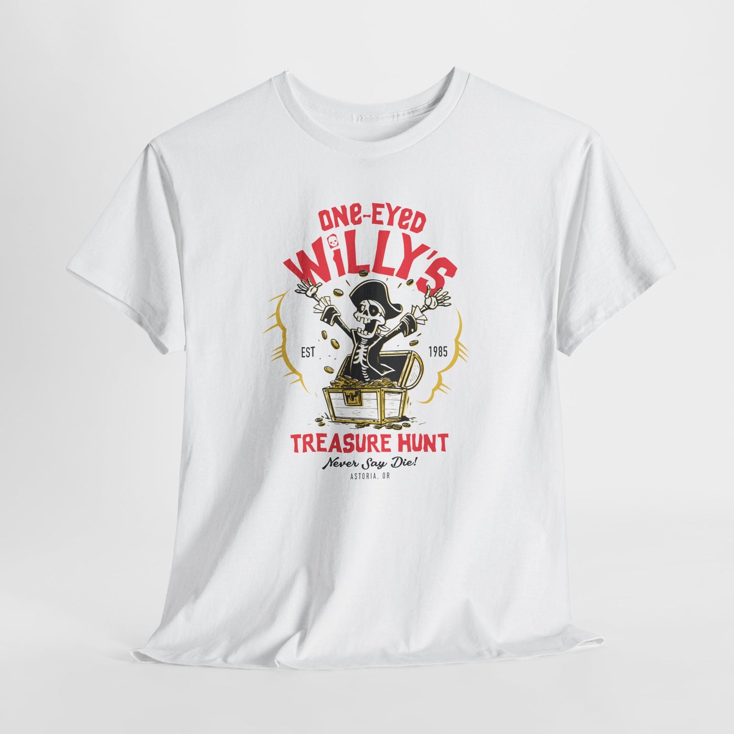One-Eyed Willy's Treasure Hunt Goonies-inspired unisex t-shirt