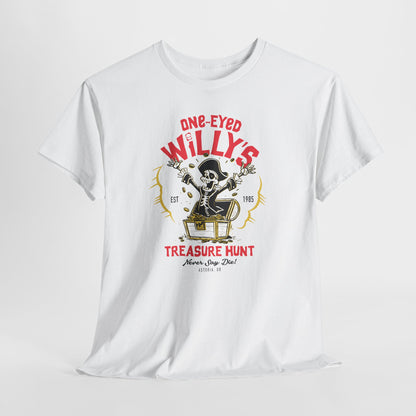 One-Eyed Willy's Treasure Hunt Goonies-inspired unisex t-shirt
