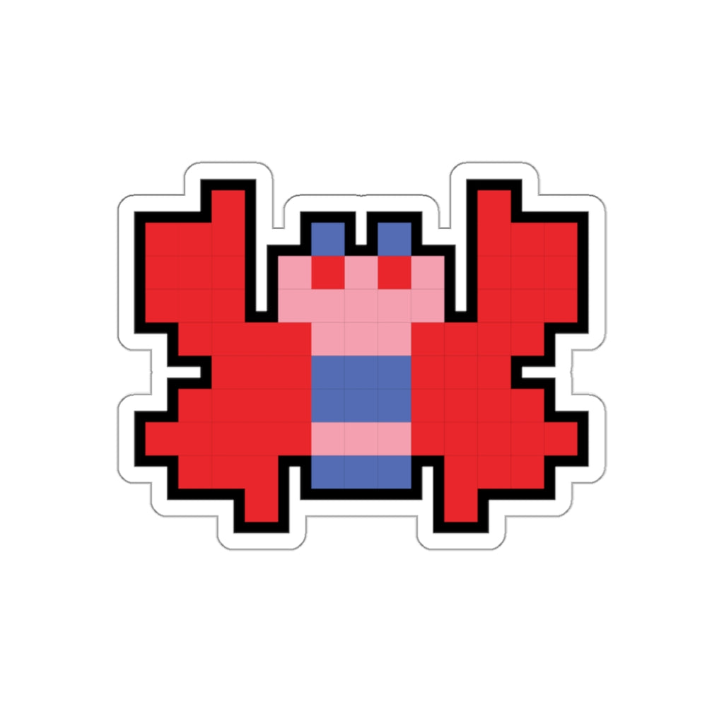 8-bit Legends: Galaga Butterfly die-cut stickers - Rerun Designs