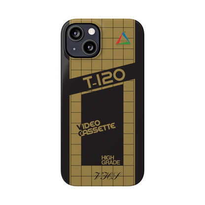 VHS Visions - retro ESC T-120 VHS tape inspired slim iPhone cases